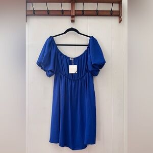 Blue See You Monday Dress NWT
